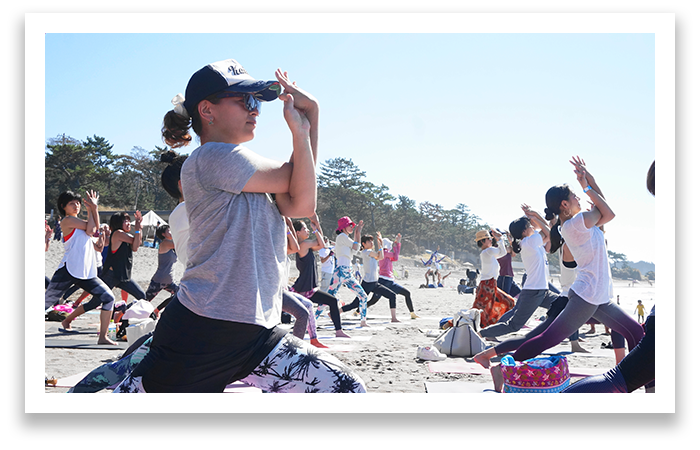 BEACH YOGA 体験REPORT