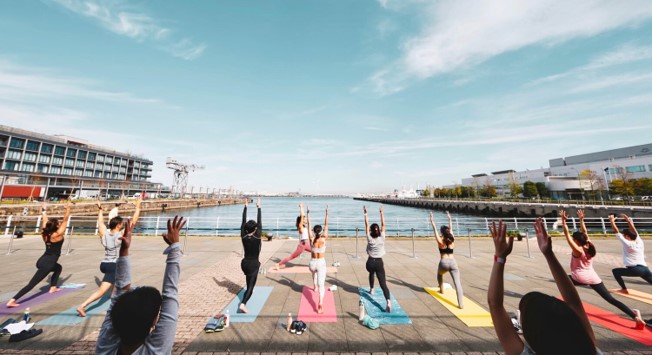 MARINE YOGA 2020 at MARINE & WALK YOKOHAMA